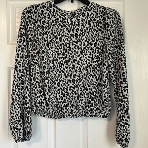 Cheetah Print Dress Top